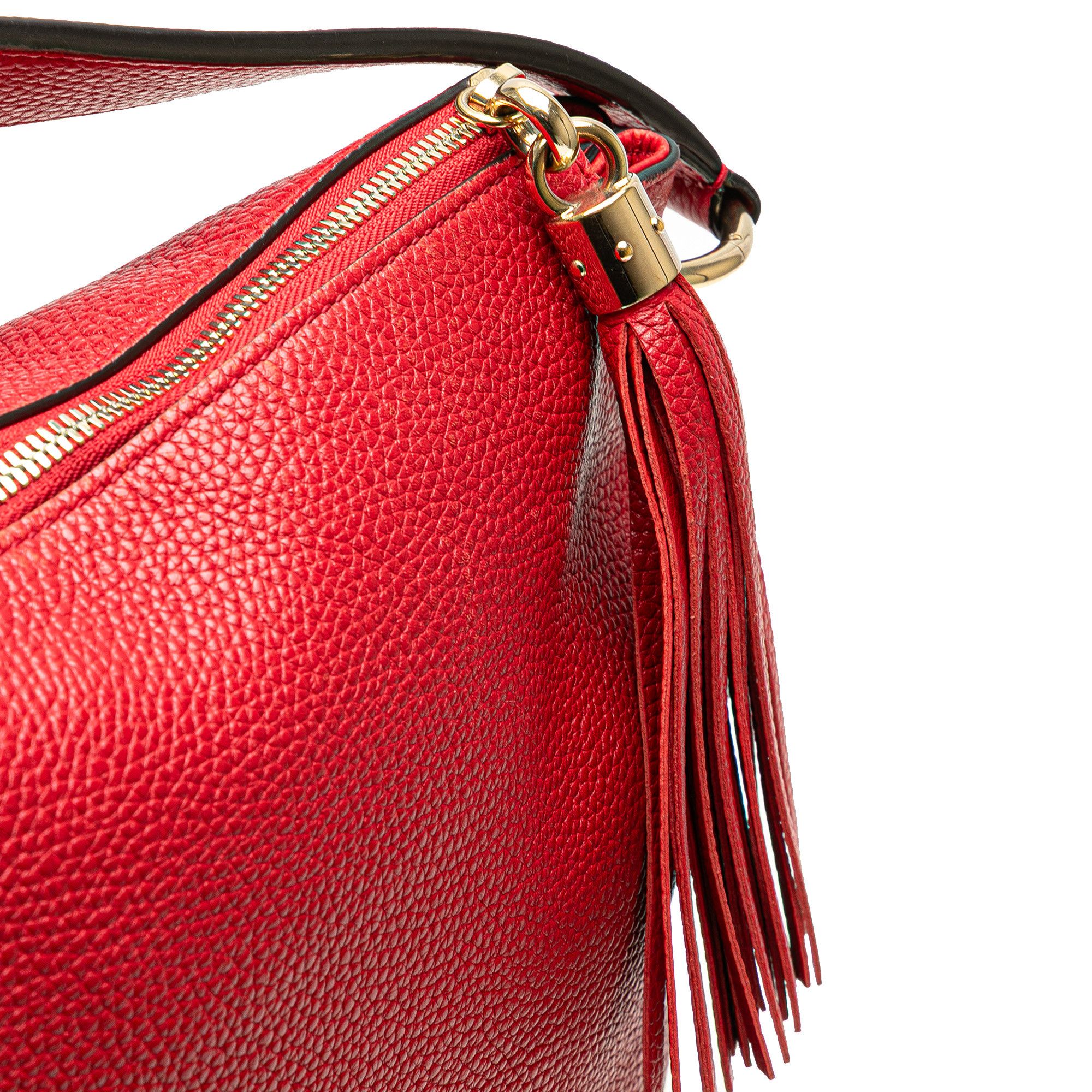 Gucci Gucci Large Pebbled Calfskin Soho Convertible Hobo Size ONE SIZE - 9 Thumbnail