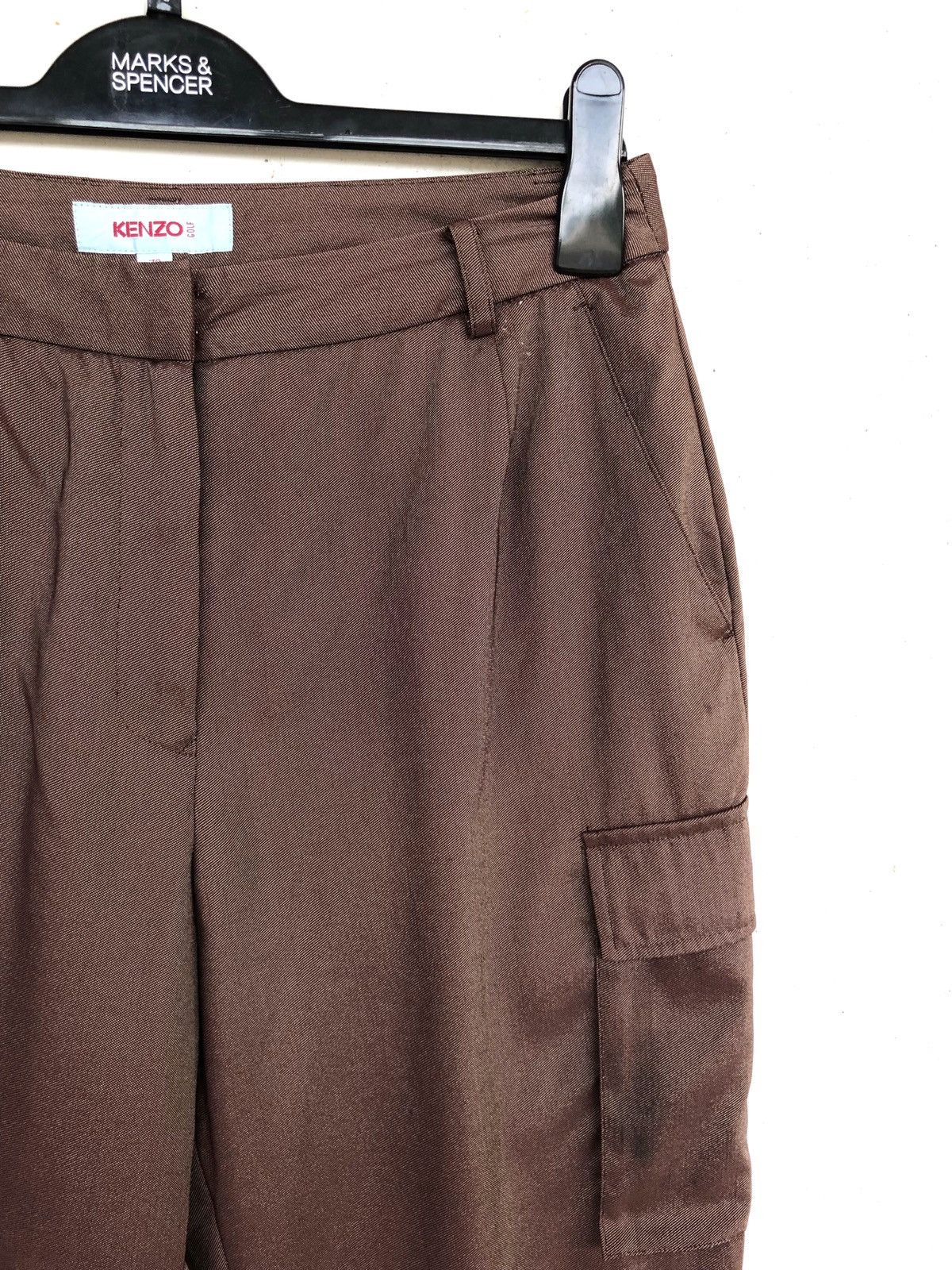 Kenzo Kenzo Paris Gradient Cargo Pocket Gabardine Trousers Pants Size US 29 - 4 Thumbnail