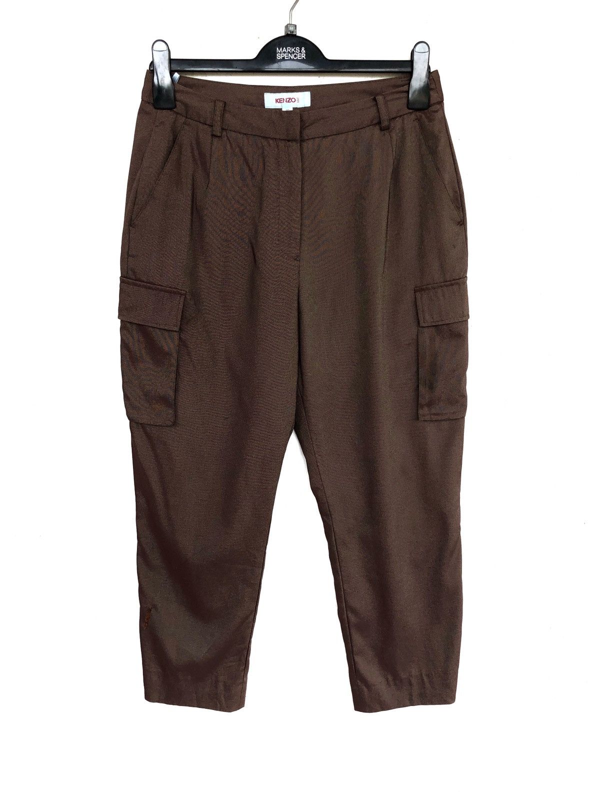 Kenzo Kenzo Paris Gradient Cargo Pocket Gabardine Trousers Pants Size US 29 - 2 Thumbnail