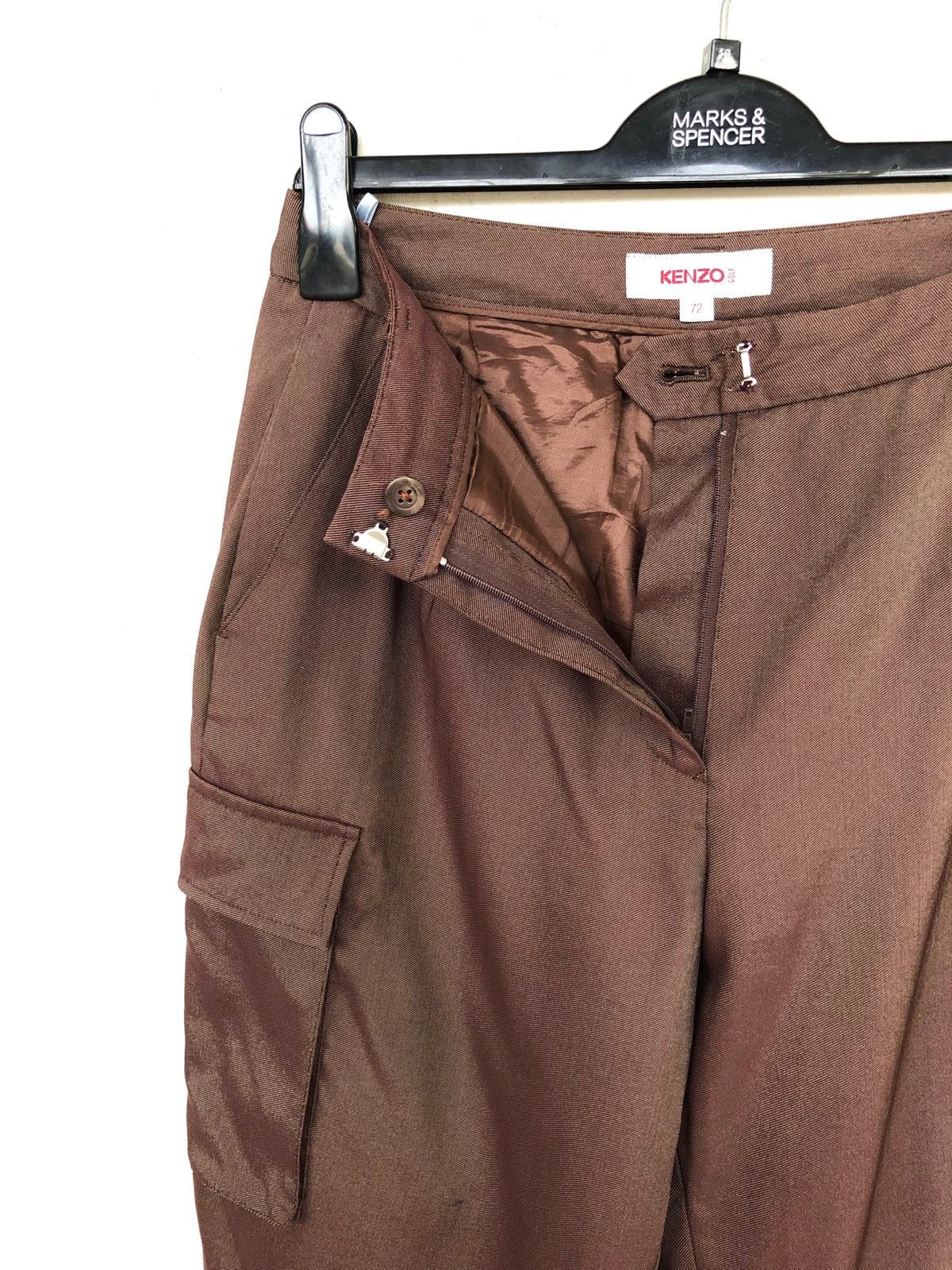 Kenzo Kenzo Paris Gradient Cargo Pocket Gabardine Trousers Pants Size US 29 - 6 Thumbnail