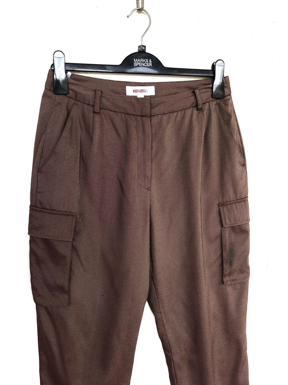 Kenzo Kenzo Paris Gradient Cargo Pocket Gabardine Trousers Pants Size US 29 - 3 Thumbnail