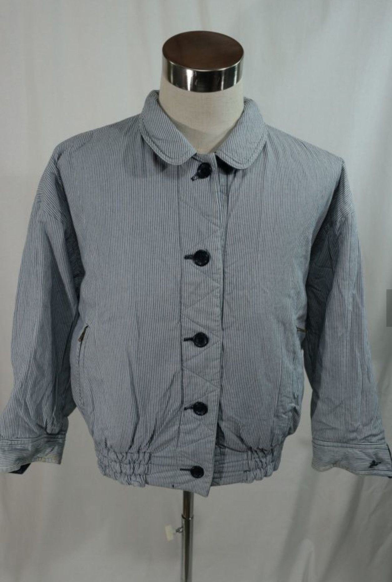 Issey Miyake × Tsumori Chisato DENIM/HICKORY REVERSIBLE Issey Miyake Sport JACKET Size US M / EU 48-50 / 2 - 2 Thumbnail