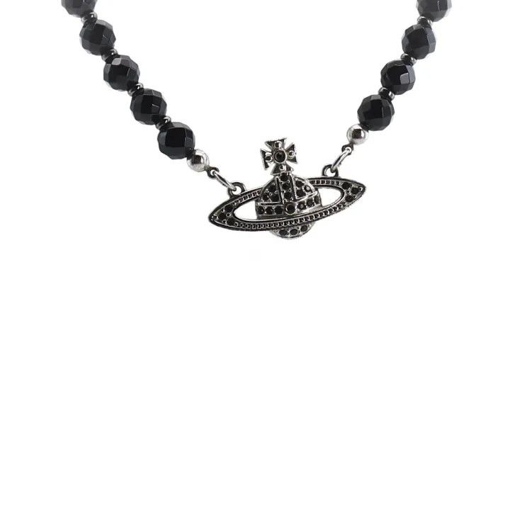 Vivienne Westwood Vivienne Westwood One Row Relief Choker Necklace 0079 Size ONE SIZE - 2 Thumbnail