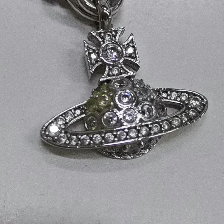 Vivienne Westwood Vivienne Westwood Lucrece Crystal Safety Pin Necklace 0079 Size ONE SIZE - 3 Thumbnail