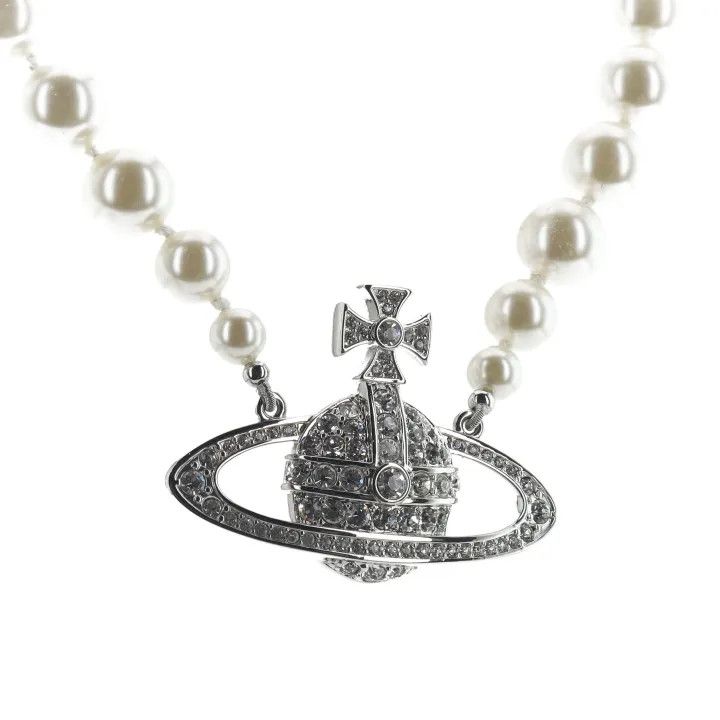 Vivienne Westwood Vivienne Westwood One Row Bas Relief Necklace 0079 Size ONE SIZE - 2 Thumbnail