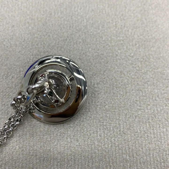 Vivienne Westwood Vivienne Westwood Silver Planet Pendant Necklace 0079 Size ONE SIZE - 3 Thumbnail