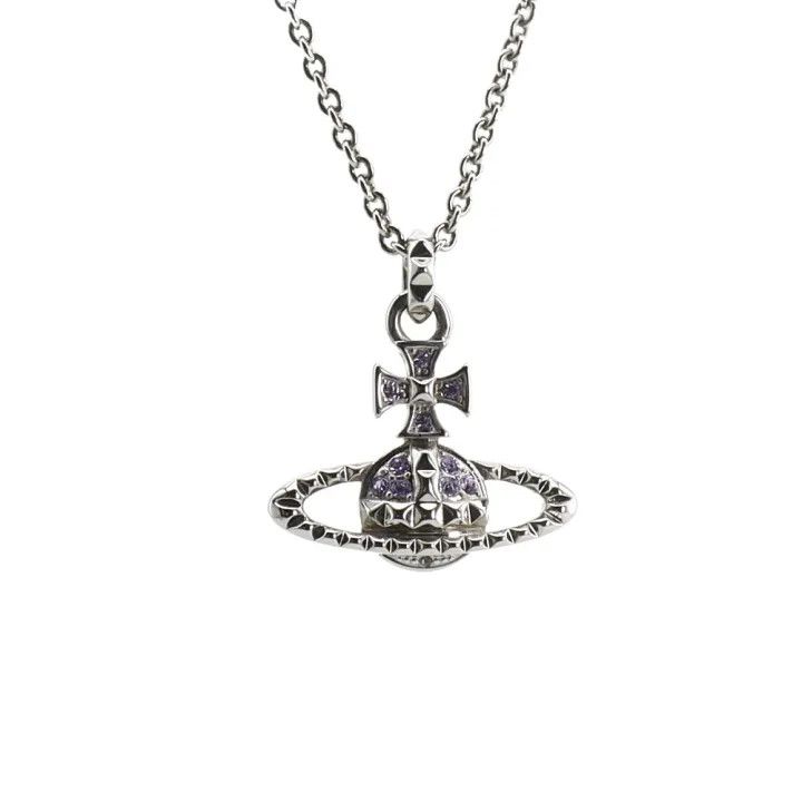 Vivienne Westwood Vivienne Westwood Mayfair Saturn Pendant Necklace 0079 Size ONE SIZE - 2 Thumbnail