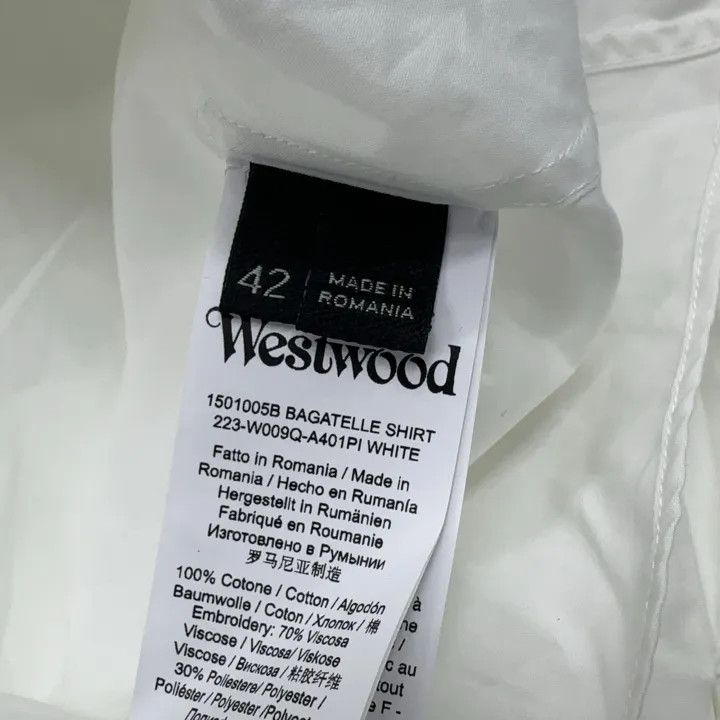 Vivienne Westwood Vivienne Westwood White Long Sleeve Sun Protection Shirt 0079 Size L / US 10 / IT 46 - 6 Thumbnail