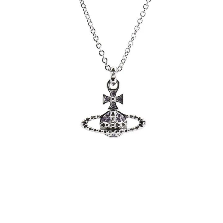 Vivienne Westwood Vivienne Westwood Mayfair Saturn Pendant Necklace 0079 Size ONE SIZE - 2 Thumbnail