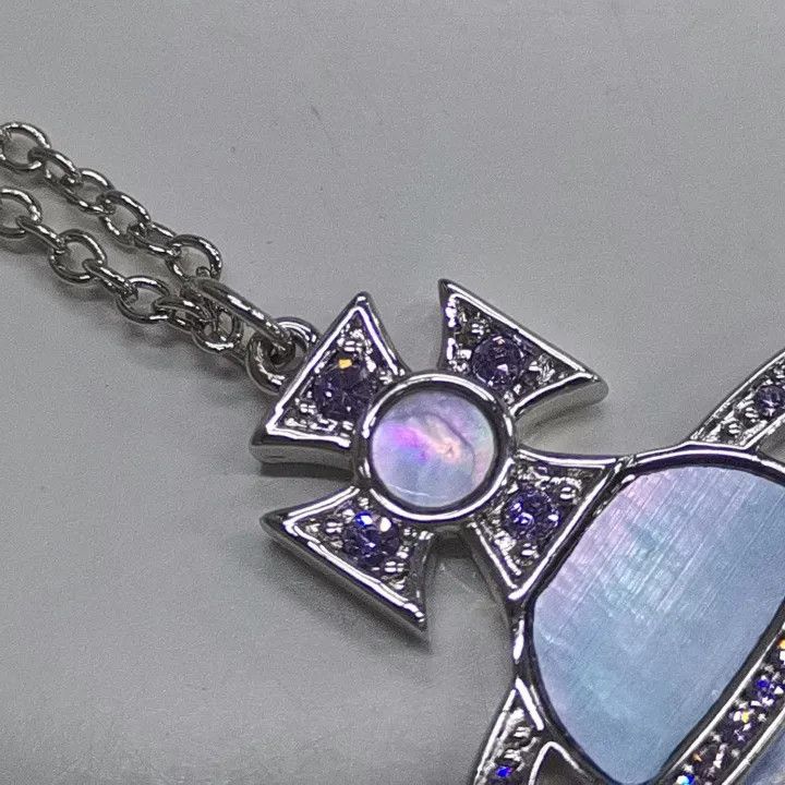 Vivienne Westwood Vivienne Westwood Rina Saturn Charm Necklace 0079 Size ONE SIZE - 2 Thumbnail