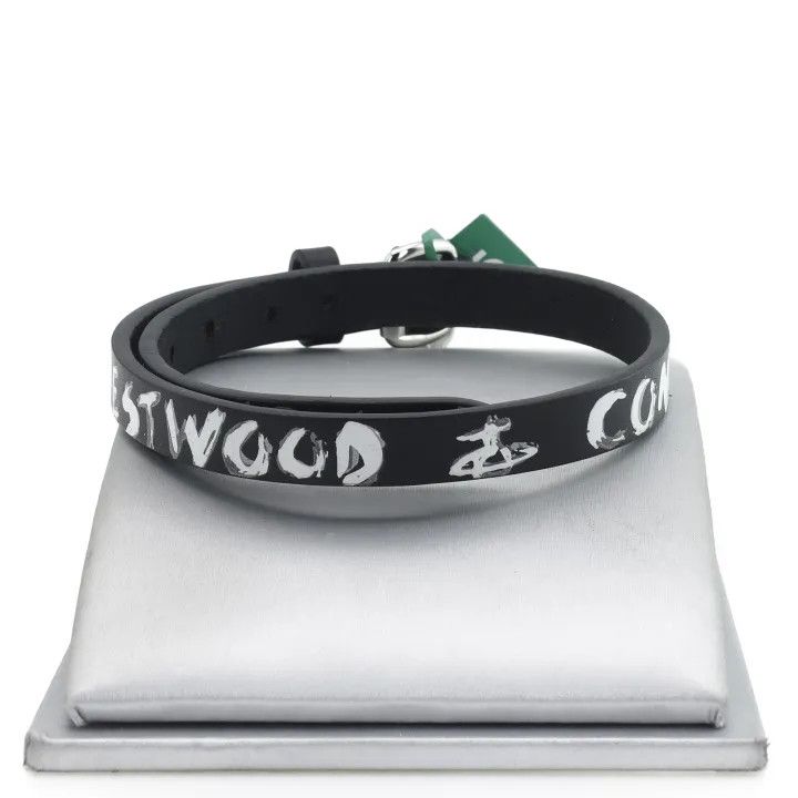 Vivienne Westwood Vivienne Westwood Black Leather Pendant Necklace 0079 Size ONE SIZE - 2 Thumbnail