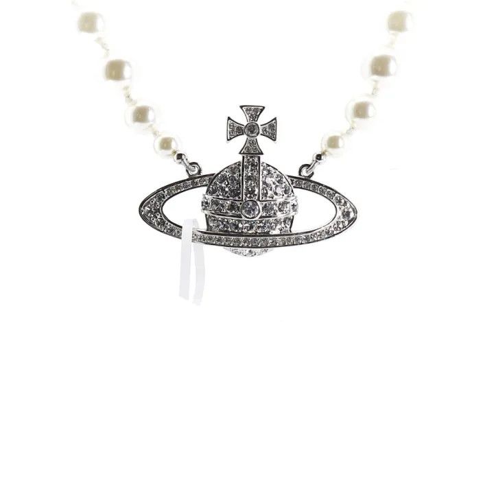 Vivienne Westwood Vivienne Westwood One Row Pearl Choker Necklace 0079 Size ONE SIZE - 3 Thumbnail