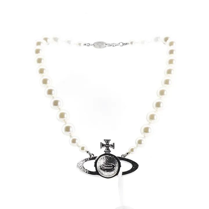 Vivienne Westwood Vivienne Westwood One Row Pearl Choker Necklace 0079 Size ONE SIZE - 2 Thumbnail