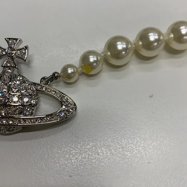 Vivienne Westwood Vivienne Westwood One Row Pearl Choker Necklace 0079 Size ONE SIZE - 2 Thumbnail
