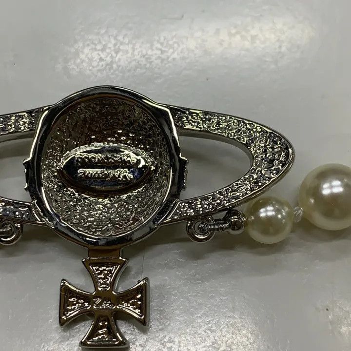 Vivienne Westwood Vivienne Westwood Pearl Bas Relief Choker Necklace 0079 Size ONE SIZE - 2 Thumbnail