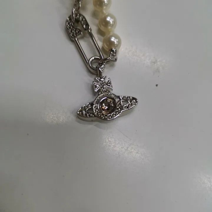 Vivienne Westwood Vivienne Westwood Lucrece Pearl and Crystal Necklace 0079 Size ONE SIZE - 2 Thumbnail