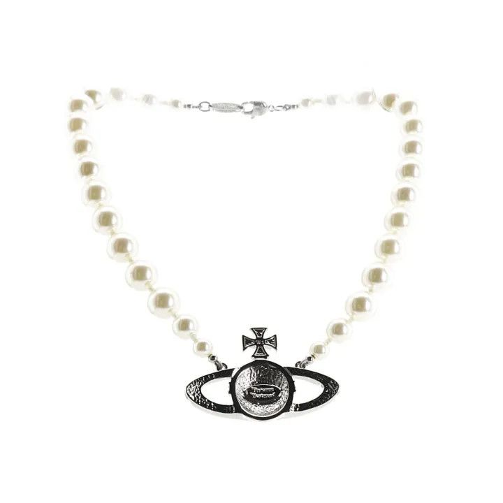 Vivienne Westwood Vivienne Westwood One Row Pearl Choker Necklace 0079 Size ONE SIZE - 2 Thumbnail