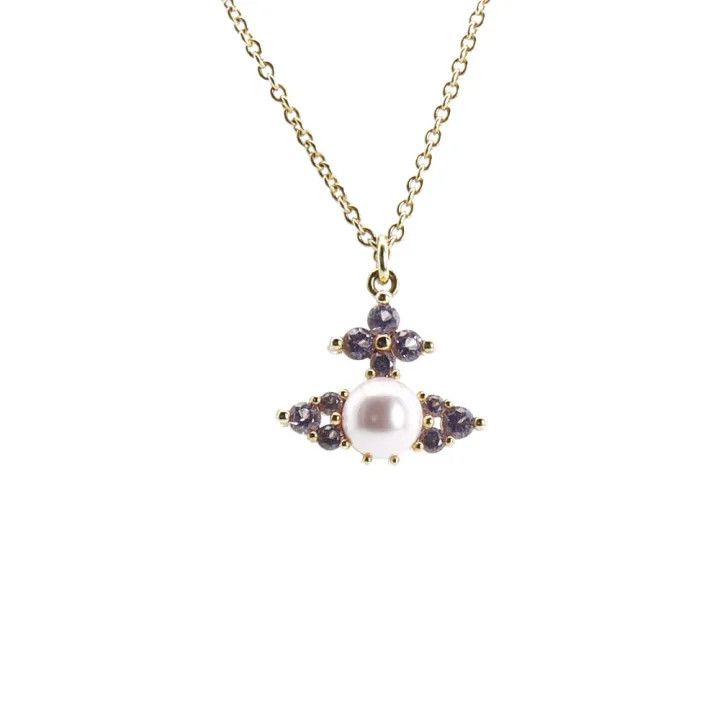 Vivienne Westwood Vivienne Westwood Brass Pendant Necklace for Women 0079 Size ONE SIZE - 2 Thumbnail