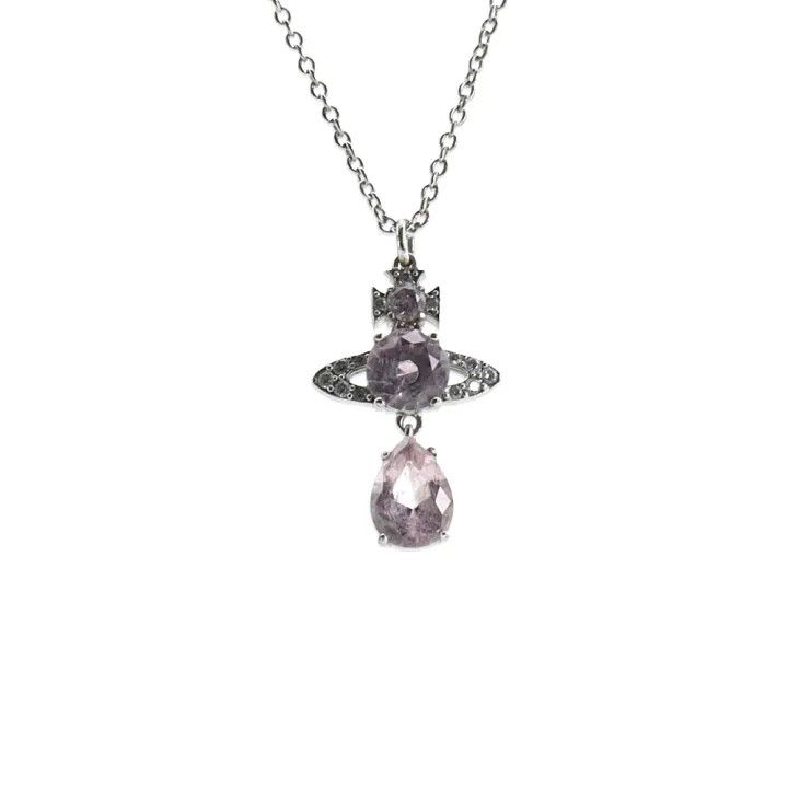 Vivienne Westwood Vivienne Westwood Crystal Drop Pendant Necklace 0079 Size ONE SIZE - 2 Thumbnail