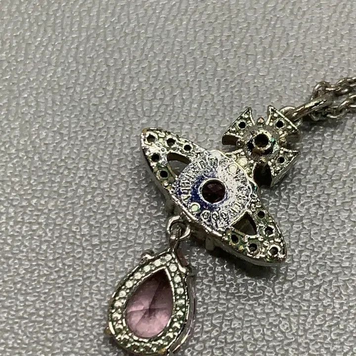 Vivienne Westwood Vivienne Westwood Crystal Drop Pendant Necklace 0079 Size ONE SIZE - 7 Thumbnail