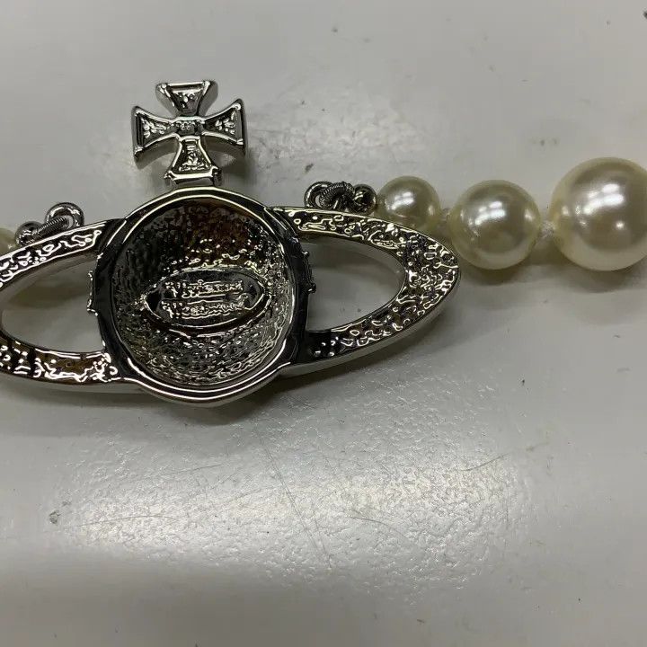 Vivienne Westwood Vivienne Westwood Pearl Relief Choker Necklace 0079 Size ONE SIZE - 2 Thumbnail