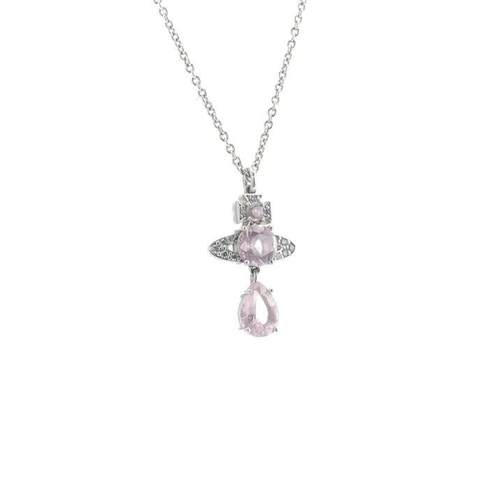 Vivienne Westwood Vivienne Westwood Crystal Pear Pendant Necklace 0079 Size ONE SIZE - 2 Thumbnail