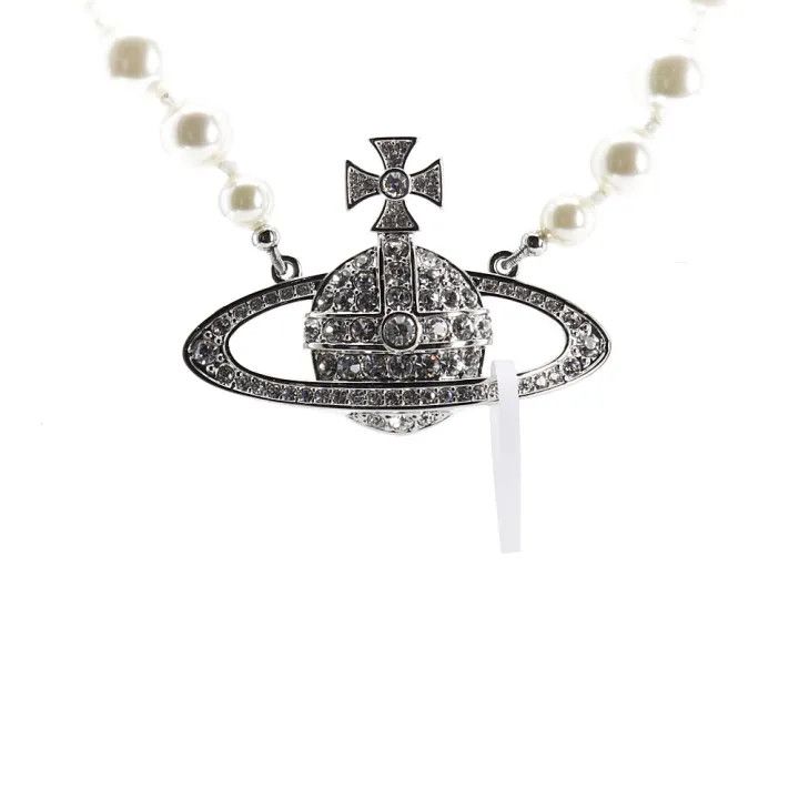 Vivienne Westwood Vivienne Westwood One Row Pearl Choker Necklace 0079 Size ONE SIZE - 2 Thumbnail