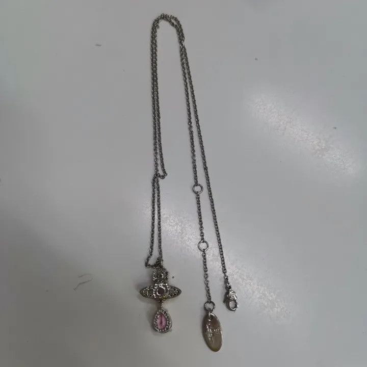 Vivienne Westwood Vivienne Westwood Pink Crystal Pendant Necklace 0079 Size ONE SIZE - 3 Thumbnail