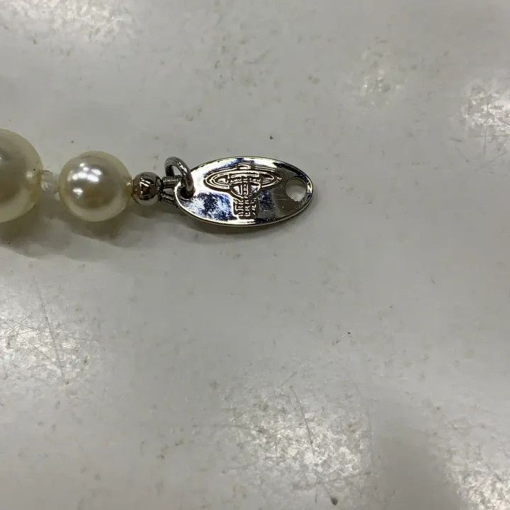 Vivienne Westwood Vivienne Westwood Pearl Saturn Necklace for Women 0079 Size ONE SIZE - 4 Thumbnail