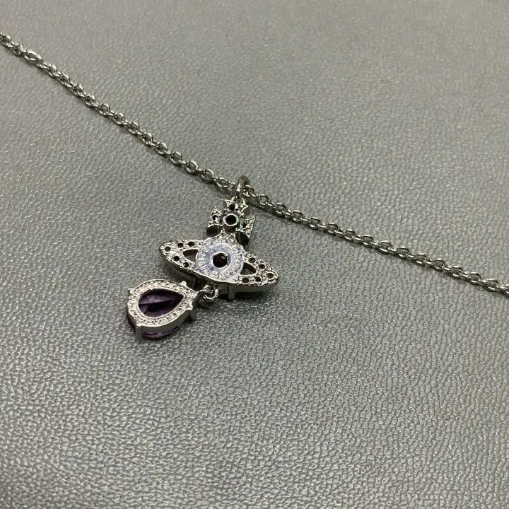 Vivienne Westwood Vivienne Westwood Ismene Drop Pendant Necklace 0079 Size ONE SIZE - 4 Thumbnail
