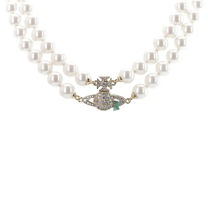 Vivienne Westwood Vivienne Westwood Graziella Pearl Choker Gold 0079 Size ONE SIZE - 2 Thumbnail