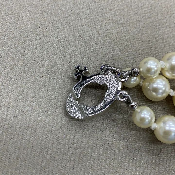 Vivienne Westwood Vivienne Westwood Three Row Pearl Drop Choker 0079 Size ONE SIZE - 3 Thumbnail