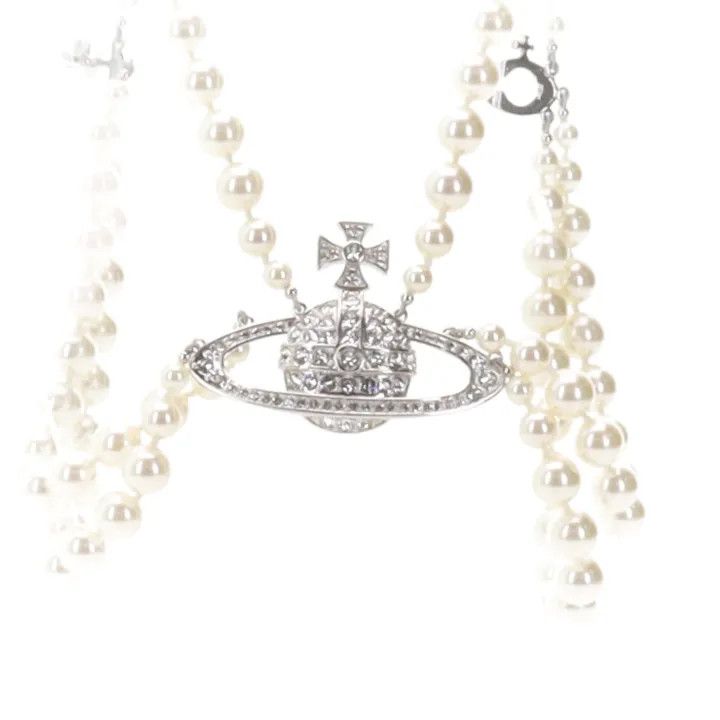 Vivienne Westwood Vivienne Westwood Three-Row Brass Necklace 0079 Size ONE SIZE - 2 Thumbnail