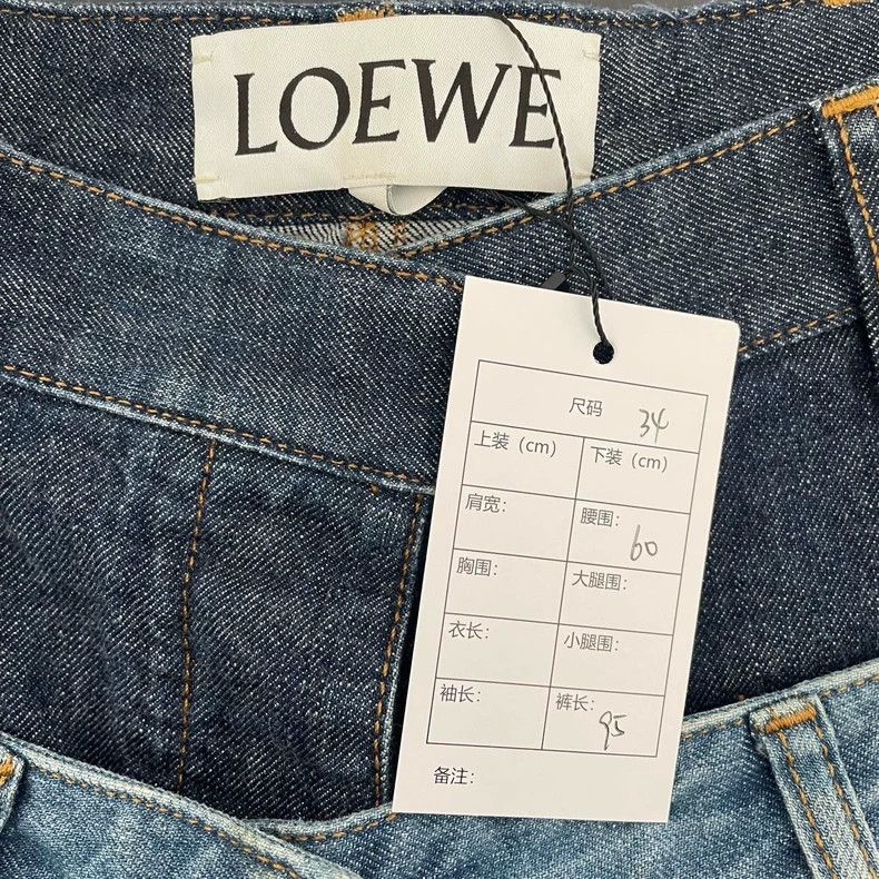 Loewe Loewe Blue Denim Pants Size 34 Size US 34 / EU 50 - 2 Thumbnail