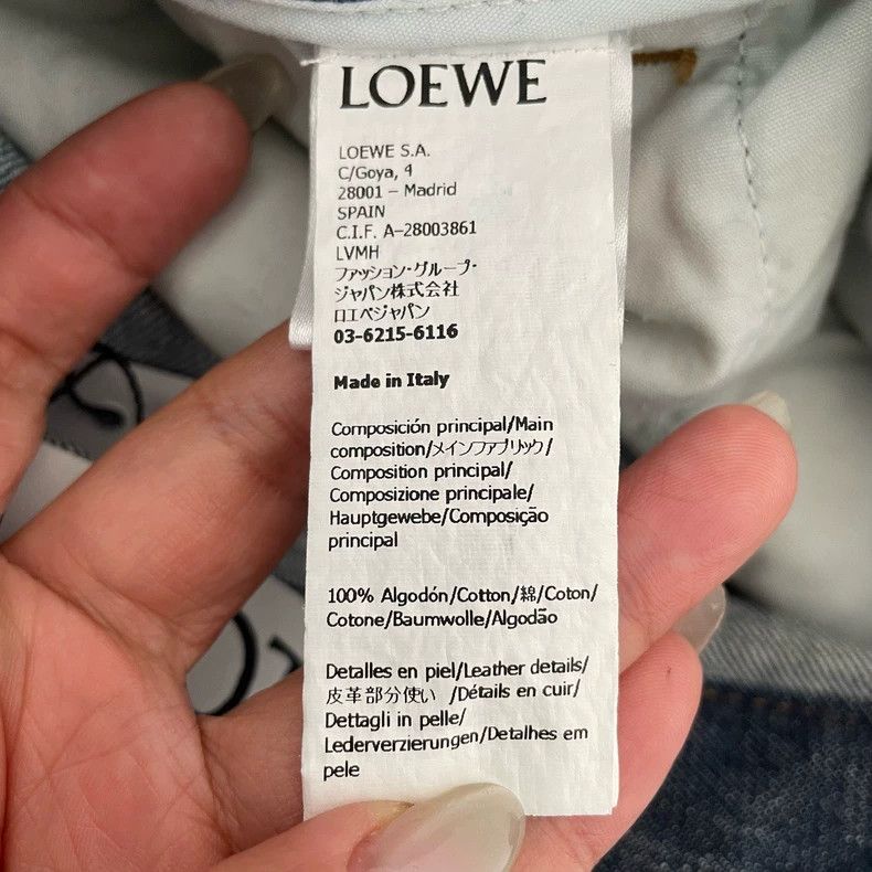 Loewe Loewe Blue Denim Pants Size 34 Size US 34 / EU 50 - 4 Thumbnail