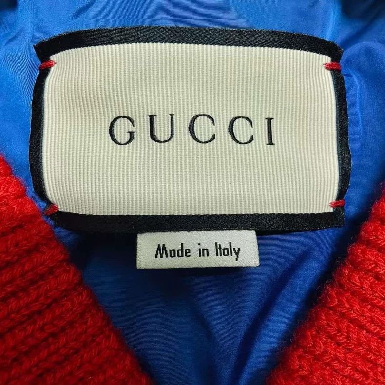 Gucci gucci black leather bomber jacket with stripes Size US L / EU 52-54 / 3 - 4 Thumbnail