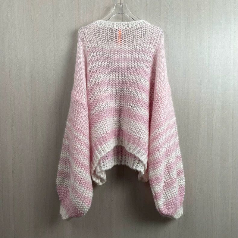 Loewe Loewe Pink Mohair Sweater Size L Size US L / EU 52-54 / 3 - 3 Thumbnail