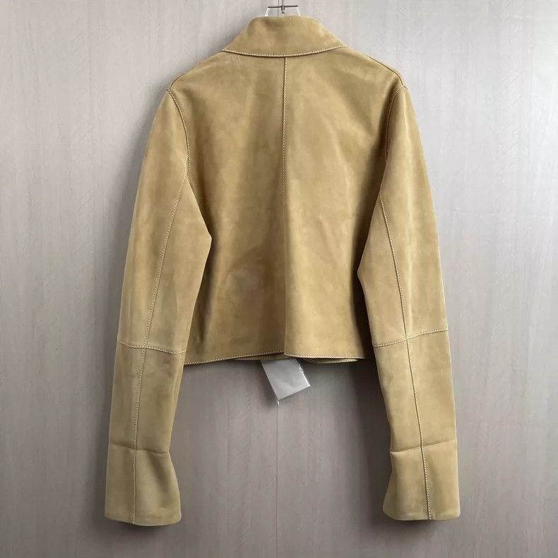 Loewe Loewe Khaki Suede Short Jacket Size US S / EU 44-46 / 1 - 3 Thumbnail