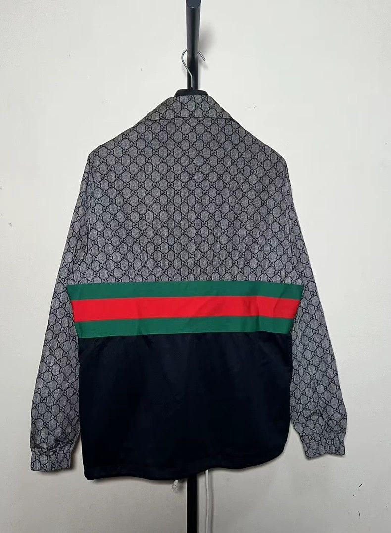Gucci vintage gucci red green striped jacket Size US M / EU 48-50 / 2 - 2 Thumbnail