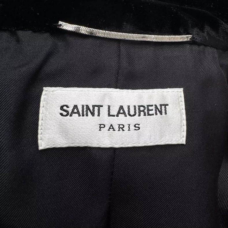 Saint Laurent Paris black velvet suit jacket with tags Size US L / EU 52-54 / 3 - 3 Thumbnail