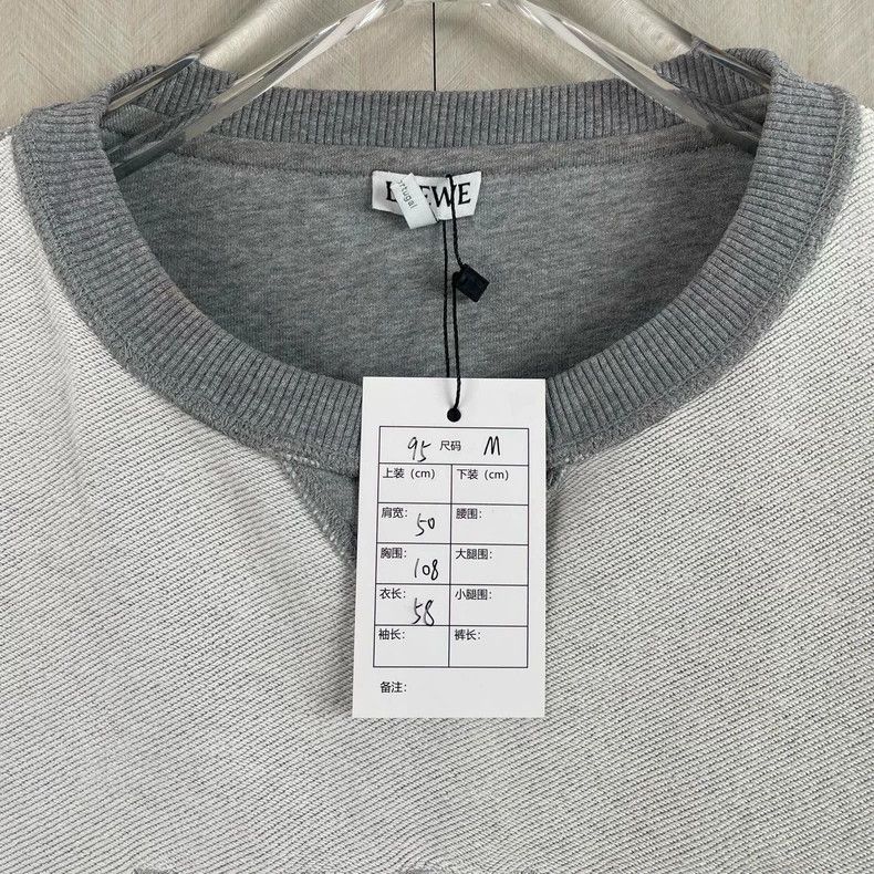 Loewe grey embroidered logo LOEWE sweatshirt Size US M / EU 48-50 / 2 - 2 Thumbnail