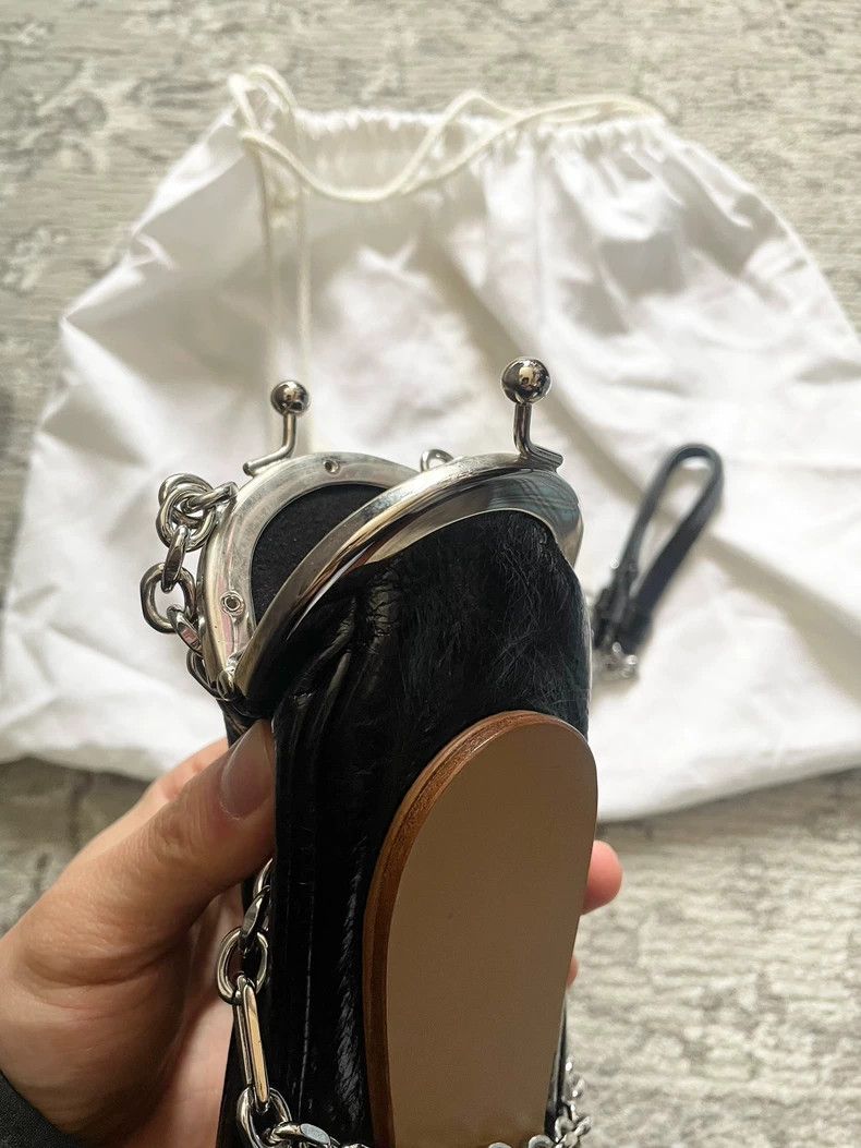 Maison Margiela black chain crossbody bag by maison margiela Size ONE SIZE - 6 Thumbnail