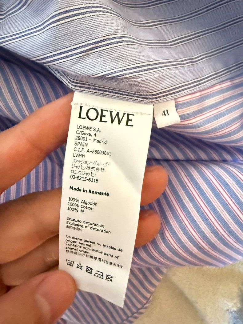 Loewe Loewe Striped Long Sleeve Shirt Size 41 Size US M / EU 48-50 / 2 - 6 Thumbnail