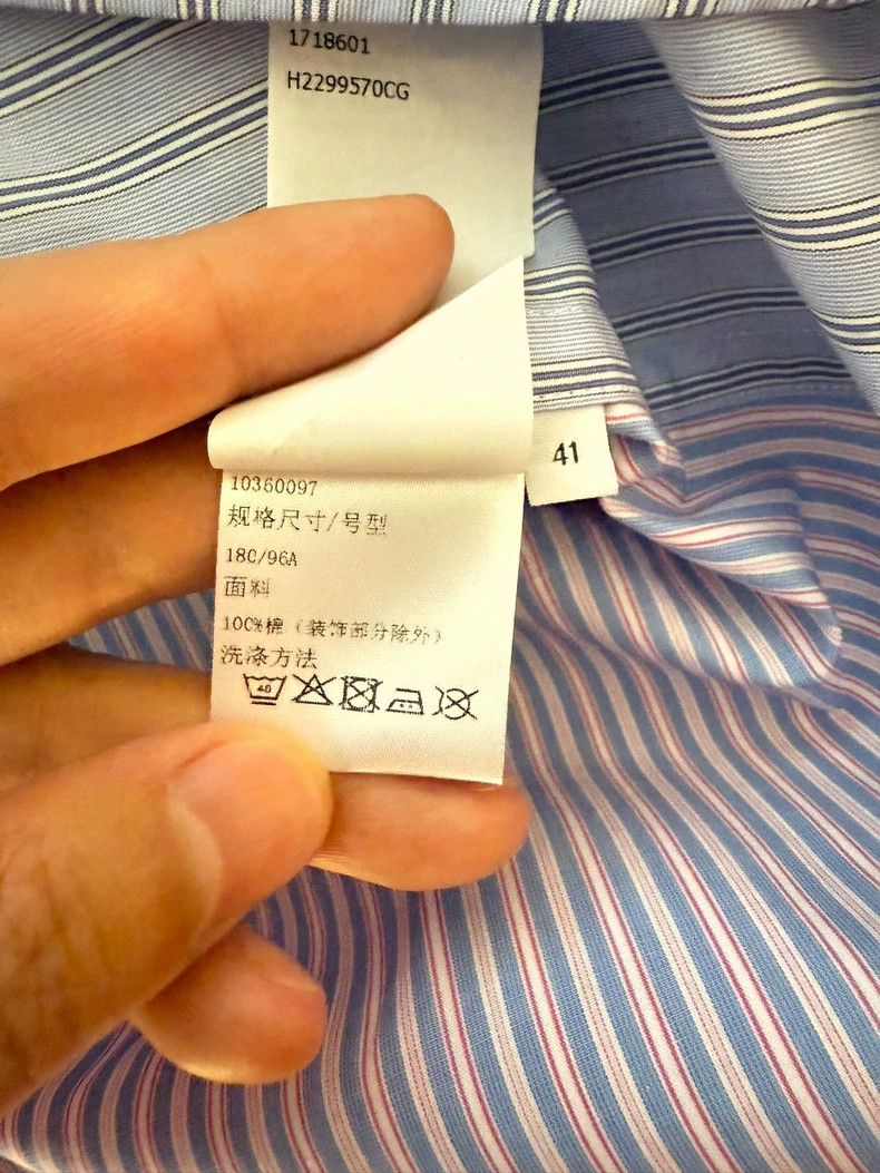Loewe Loewe Striped Long Sleeve Shirt Size 41 Size US M / EU 48-50 / 2 - 7 Thumbnail