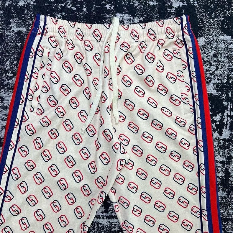 Gucci gucci logo printed drawstring jogger pants Size US 27 - 2 Thumbnail