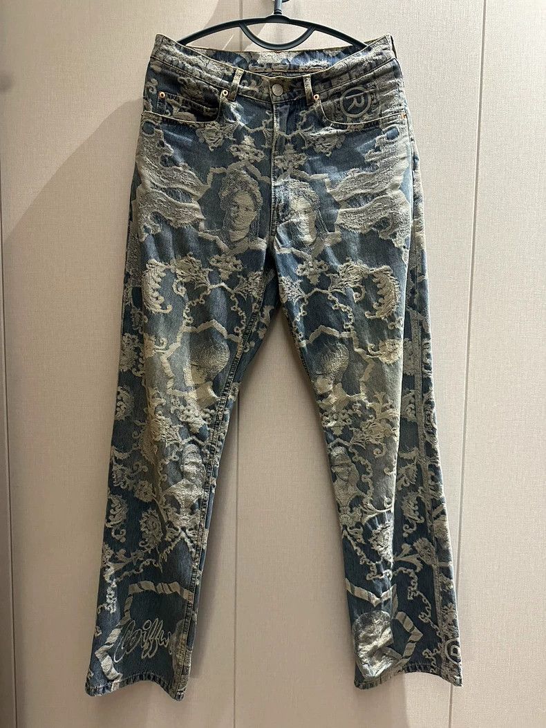 Martine Rose embroidered patterned denim pants by martine rose Size US 30 / EU 46 - 2 Thumbnail