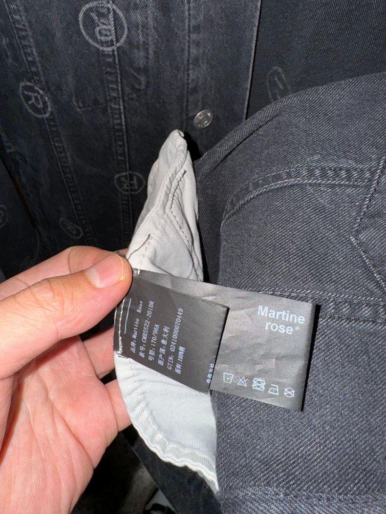 Martine Rose martine rose black logo printed denim jacket Size US M / EU 48-50 / 2 - 4 Thumbnail