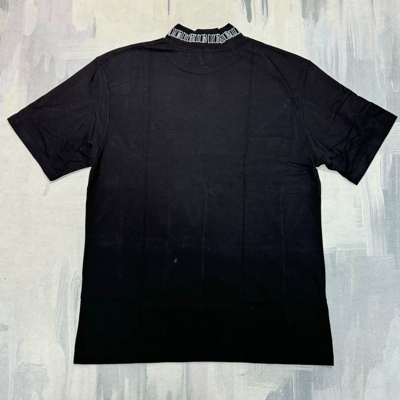 Dior black high-neck embroidered t-shirt by dior Size US M / EU 48-50 / 2 - 2 Thumbnail