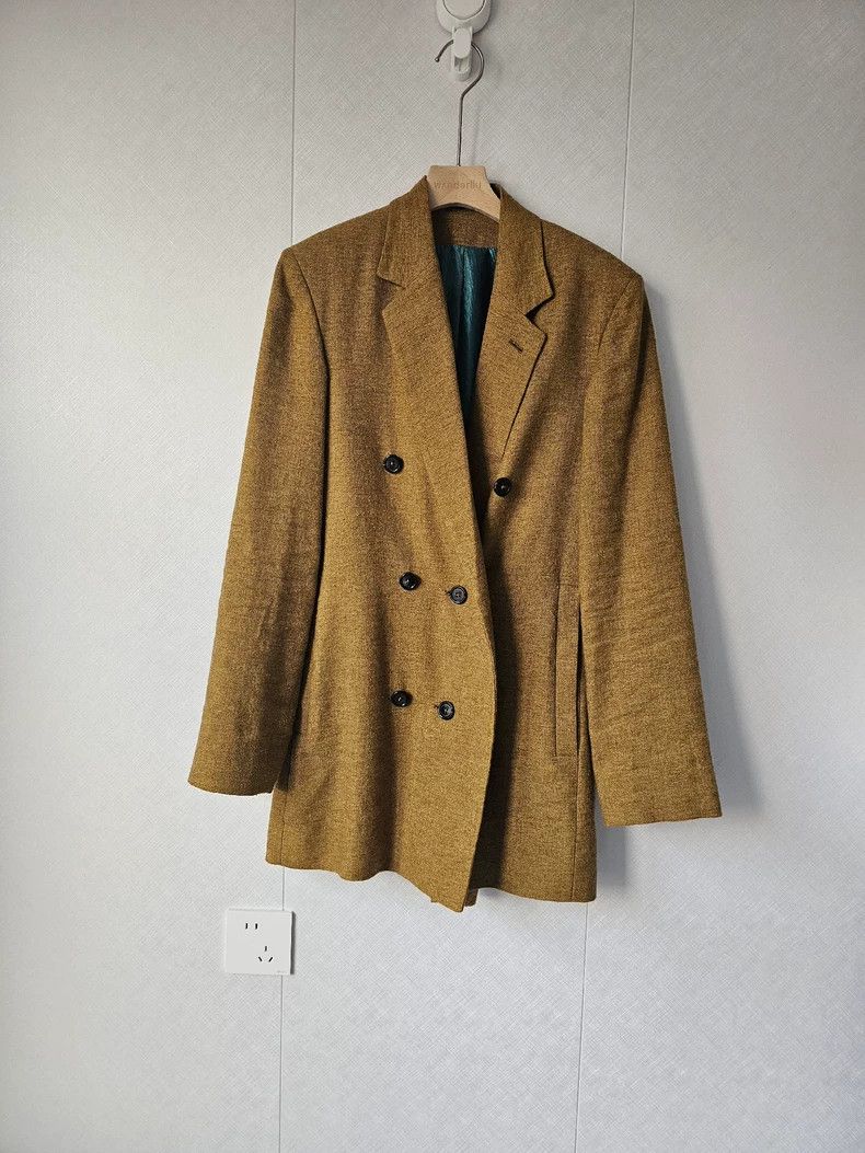 Ann Demeulemeester double-breasted linen wool blend jacket - dmc Size US M / EU 48-50 / 2 - 2 Thumbnail