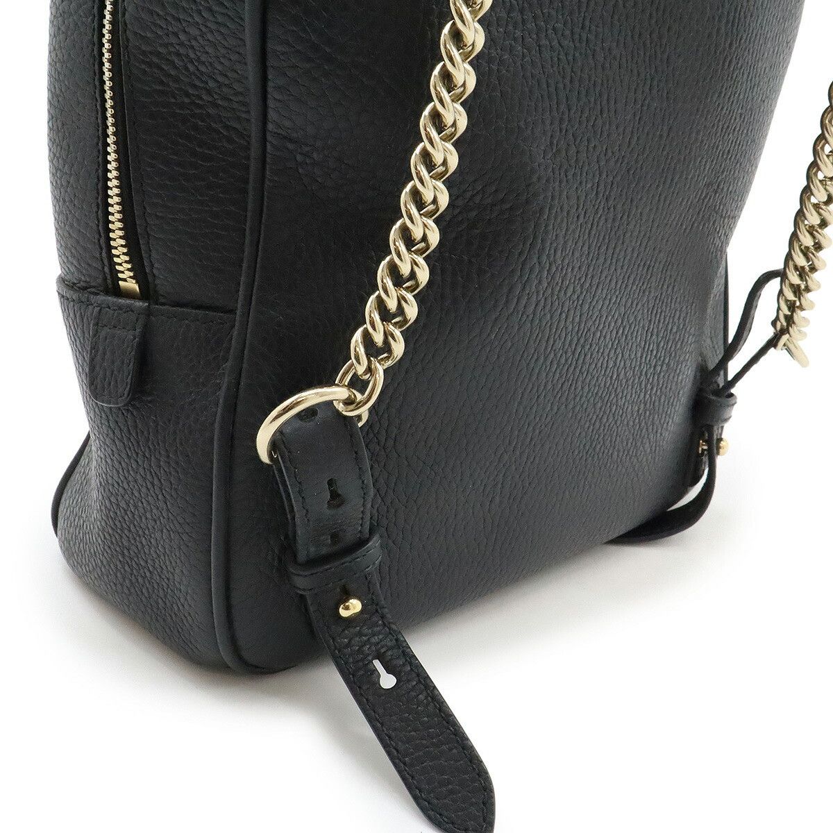 Gucci Gucci Gucci Soho Interlocking G Leather Backpack Leather Backpack 536192 Size ONE SIZE - 4 Thumbnail